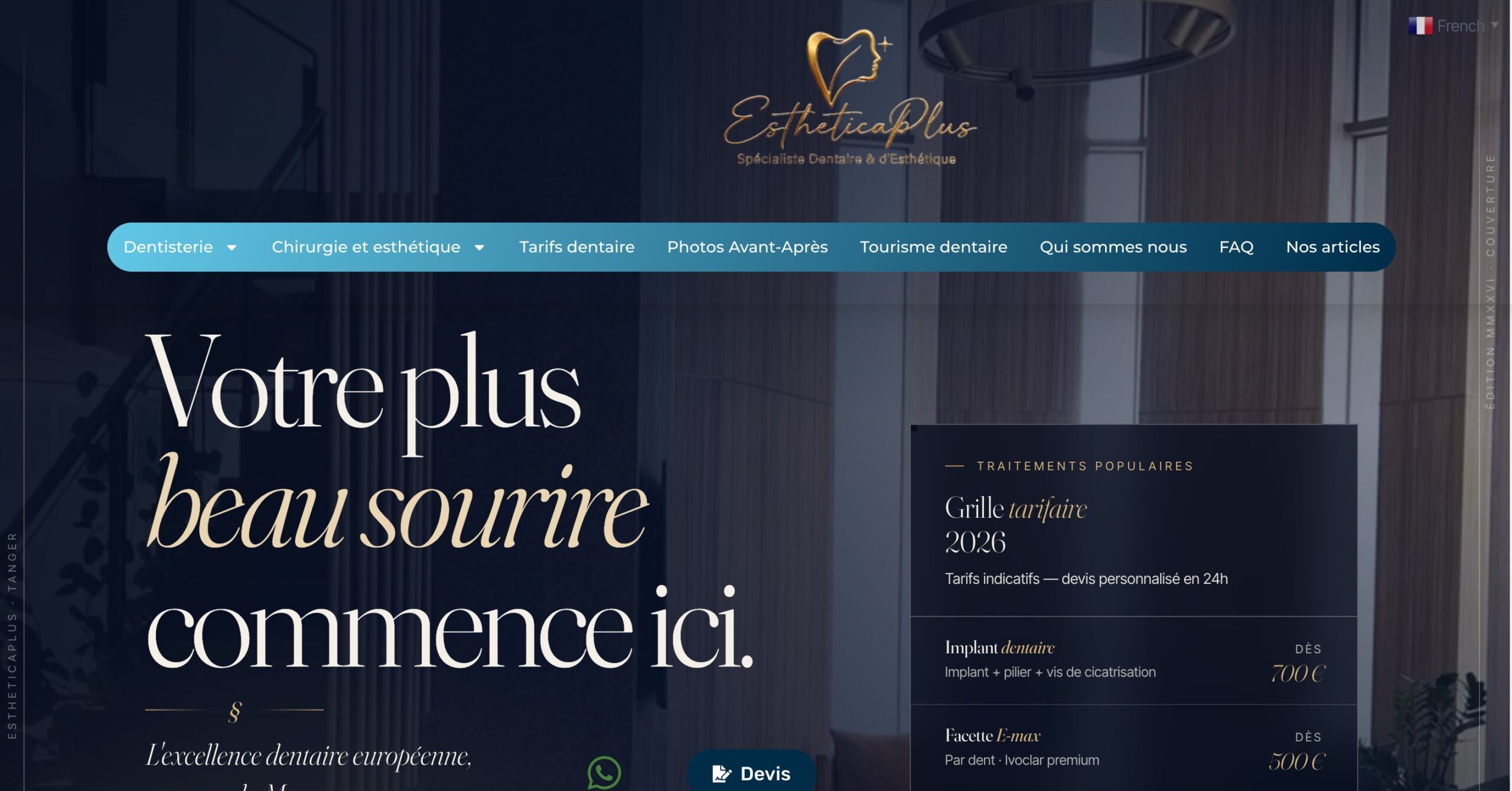Projet EstheticaPlus réalisé par ProDigitalSuisse