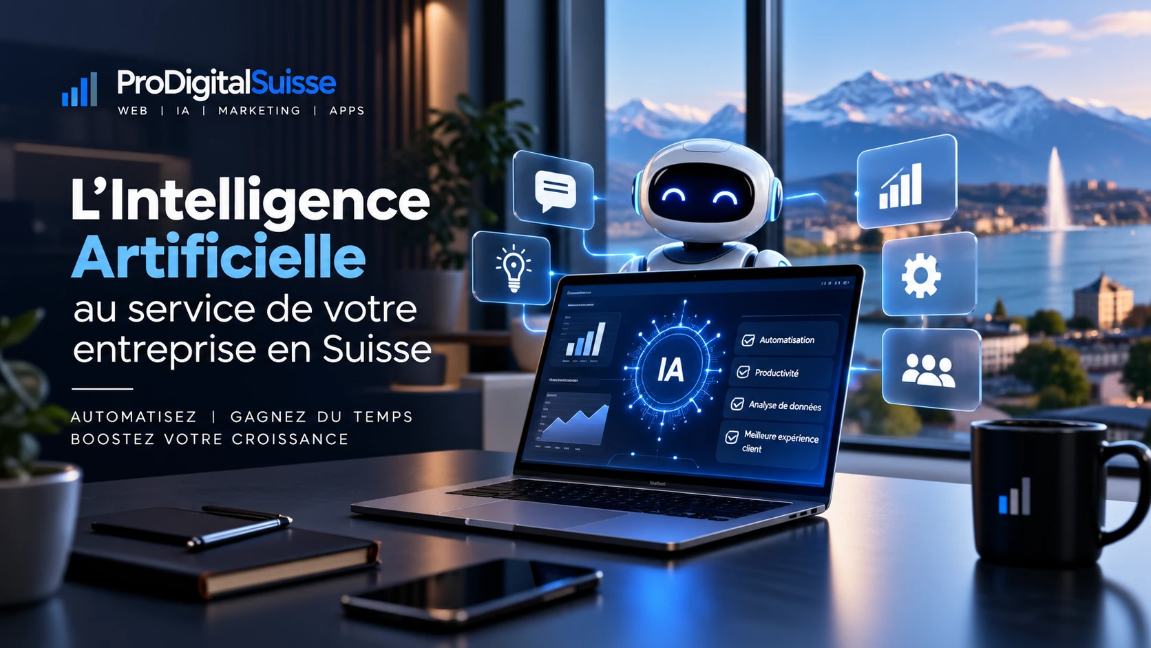 Intelligence artificielle pour PME et entreprises en Suisse