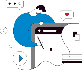 Designer-editing-website